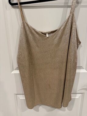 Maurices Metallic Gold Shimmer Top